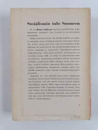 Sosialismin tulo Suomeen : ensimmäisen yksikamarisen eduskunnan vaaleihin asti