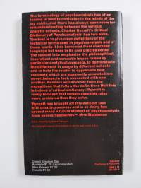 A critical dictionary of psychoanalysis