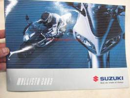 Suzuki mallisto 2003 -myyntiesite