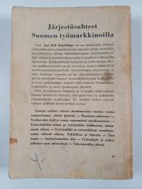 Järjestösuhteet Suomen työmarkkinoilla