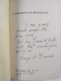 A vagabond in Sovietland (signeerattu, tekijän omiste)