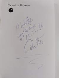 Varpaat verille juostut (signeerattu, tekijän omiste)