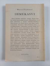 Ihmekasvi : romaani