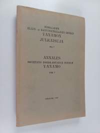 Suomalaisen eläin- ja kasvitieteellisen seuran Vanamon julkaisuja Osa 7 = Annales Societatis zoolog.-botanicae Fennicae Vanamo. Tom. 7