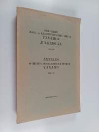 Suomalaisen eläin- ja kasvitieteellisen seuran Vanamon julkaisuja Osa 13 = Annales Societatis zoolog.-botanicae Fennicae Vanamo. Tom. 13