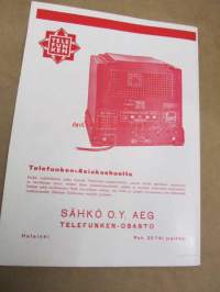 Telefunken 330 WL radio -lyhyt käyttö- ja hoito-ohje