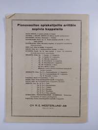 97 harjoitelmaa pianolle : 1