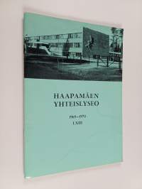 Haapamäen yhteislyseo lukuvuonna 1969-1970 LXIII