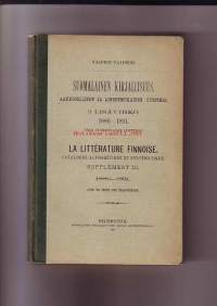 Suomalainen kirjallisuus 1886-1891 - Aakkosellinen ja aineenmukainen luettelo