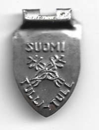 Suomi Tulli pelti  merkki