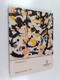 Contemporary art : tuesday, november 3, 1987