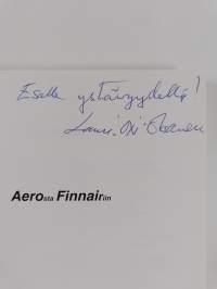 Aerosta Finnairiin (signeerattu, tekijän omiste)