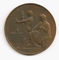 Yrjö Sakari Yrjö-Koskinen 1830-1903 (Emil Wikström) mitali taidemitali  55 mm