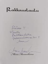 Rakkauslaulu (signeerattu, tekijän omiste)