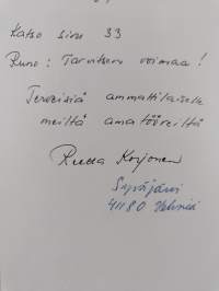 Runoratsuni laukkaa (signeerattu)