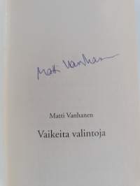 Vaikeita valintoja (signeerattu)