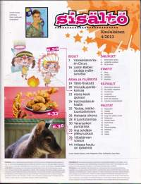 Koululainen 2013/4. Keskiaukeama-juliste mukana (AVAAMATON) - Cheek, Kimi Räikkönen, Croodit, Gerbiili, Playstation