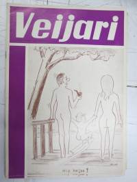 Veijari - aikuisten pilalehti 1969 nr 4, pilapiirroksia, vitsejä, kaskuja