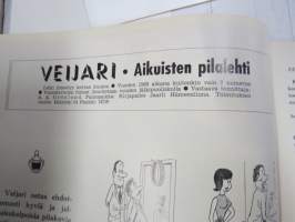 Veijari - aikuisten pilalehti 1969 nr 4, pilapiirroksia, vitsejä, kaskuja