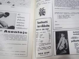 Veijari - aikuisten pilalehti 1969 nr 4, pilapiirroksia, vitsejä, kaskuja