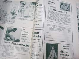 Veijari - aikuisten pilalehti 1969 nr 3, pilapiirroksia, vitsejä, kaskuja