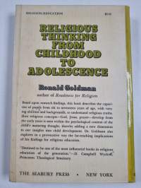 Religious thinking from childhood to adolescence