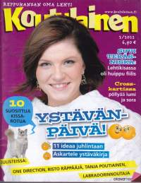Koululainen 2012/2.  Keskiaukeama-juliste mukana - One Direction, Risto Räppääjä, Tanja Poutiainen, labbis
