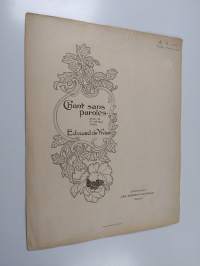 Chant sans paroles : pour piano par