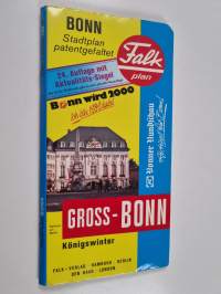 Bonn Stadtplan patentgefaltet (kartta 1:17 500)