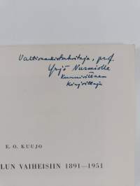 Katsaus koulun vaiheisiin 1891-1951 (tekijän omiste)