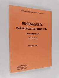 Ruotsalaista maanpuolustustutkimusta : tiivistelmiä yhteiskunta- ja käyttäytymisistieteellisistä tutkimuksista