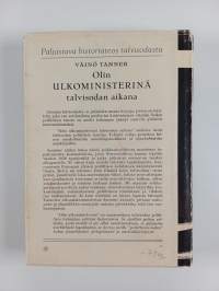 Olin ulkoministerinä talvisodan aika