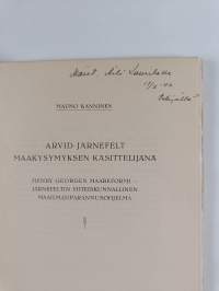 Arvid Järnefelt maakysymyksen käsittelijänä (tekijän omiste)