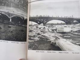Oulu 1936 -kuvateos, kaupunginvaltuuston puheenjohta K.J. Reinilän omistuskirjoitus maisteri Sirkka-Liisa Virtaselle 12.10.1937
