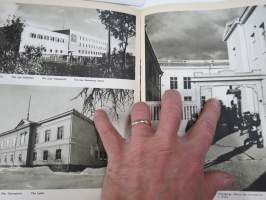 Oulu 1936 -kuvateos, kaupunginvaltuuston puheenjohta K.J. Reinilän omistuskirjoitus maisteri Sirkka-Liisa Virtaselle 12.10.1937