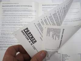 Partner P 85-100 moottorisaha -käyttöohjekirja / motorsåg instruktionsbok
