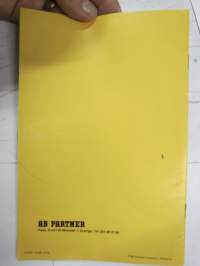 Partner P 85-100 moottorisaha -käyttöohjekirja / motorsåg instruktionsbok
