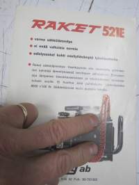 Raket 521E moottorisaha -myyntiesite