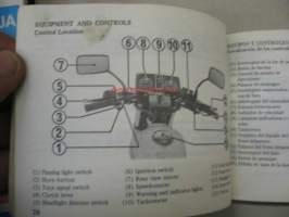 Honda CB125TD owner´s manual -käyttöohjekirja