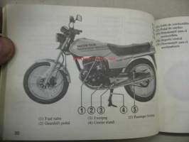 Honda CB125TD owner´s manual -käyttöohjekirja
