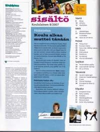 Koululainen 2007/8.  EI keskiaukeamajulistetta: