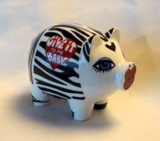 Mini Piggy Bank säästöpossu  11x7x7 cm  säästölipas