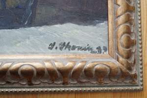 Ilmari Ikonen, öljymaalaus kankaalle sign 1932, 66x56 cm
