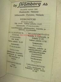 Strömberg 1945 -mainos / taskukirja ruotsiksi