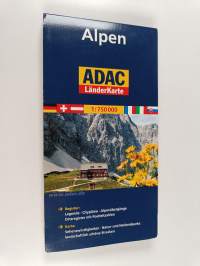 ADAC LänderKarte : Alpen 1:750 000