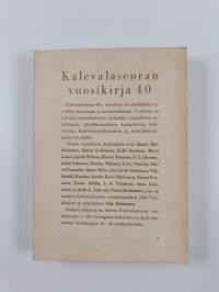 Kalevalaseuran vuosikirja 40