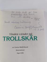 Vinden vänder på Trollskär (signeerattu, tekijän omiste)