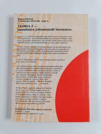 Teoria Z : japanilainen johtamismalli länsimaissa