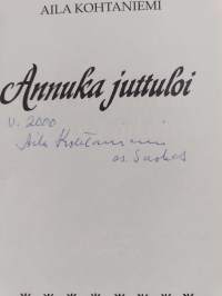 Annuka juttuloi (signeerattu)