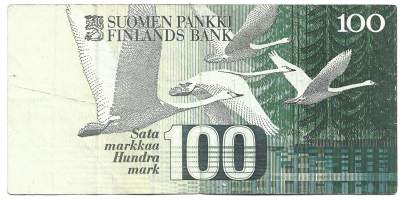 100 markkaa 1986 Litt A